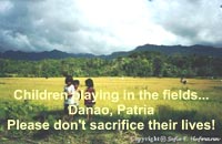Children playing in the fields...
Danao, Patria
Please don't sacrifice their lives!
