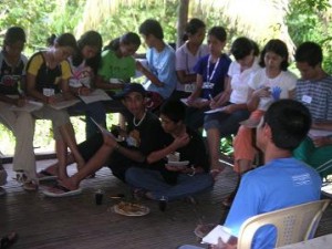 Youth Activity, Pagtatap Youth Camp, Malumpati Cold Spring, Pandan, Antique, Philippines
