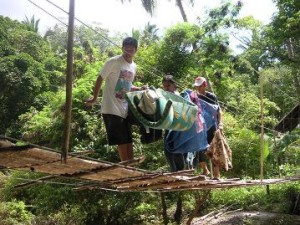 Crossing the Bridge, Pagtatap Youth Camp, Malumpati Cold Spring, Pandan, Antique, Philippines